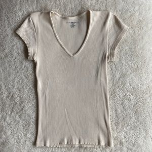 Ribbed cap sleeve brandy Melville shirt